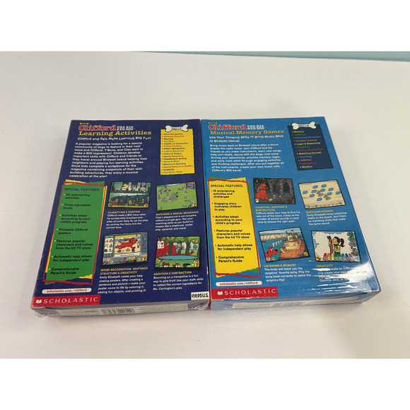 Lot of 2 Clifford The Big Red Dog Scholastic PC Games Sealed Two Titles! - Picture 4 of 4